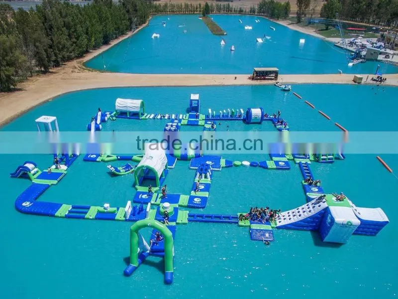 0.9mm PVC adult Amazing Inflatable Water Park Equipment For Sea