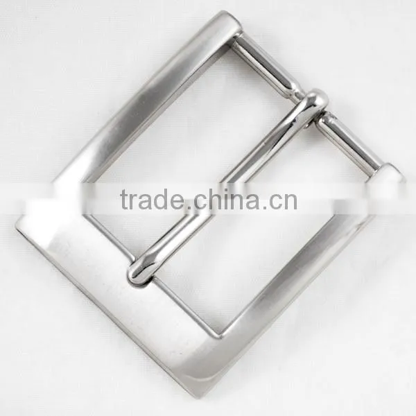 Man popular design logo alloy square plate belt buckle wholesale