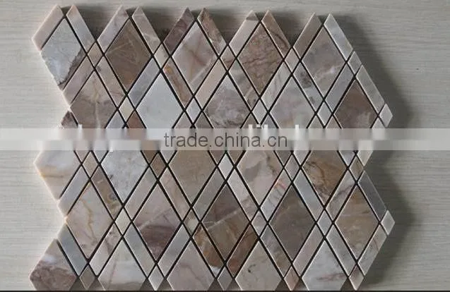 Wholesale rhombus mosaic floor tile