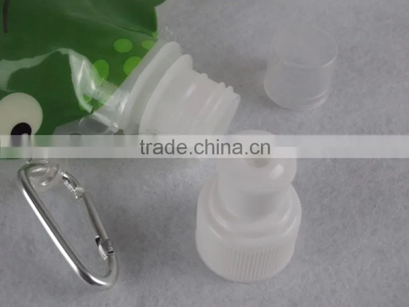 cartoon shape water bottle/ plastic foldable water bottle/BPA free water bottle