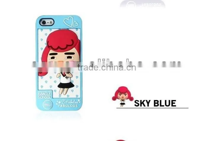 Cute 3D Cartoon Bangle School Judy Case for iPhone 5 Soft Silicon Case