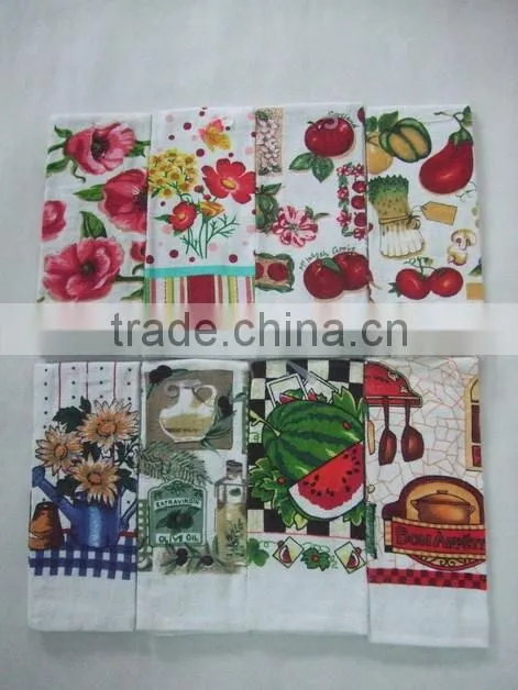 latest design cheap items to sell pigment printing kitchen cotton towel tea towel china supplier wholesale alibaba