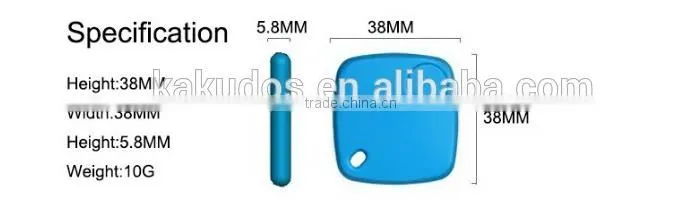Mini device tracker bluetooth anti-lost alarm key finder For child pet luggage wallet