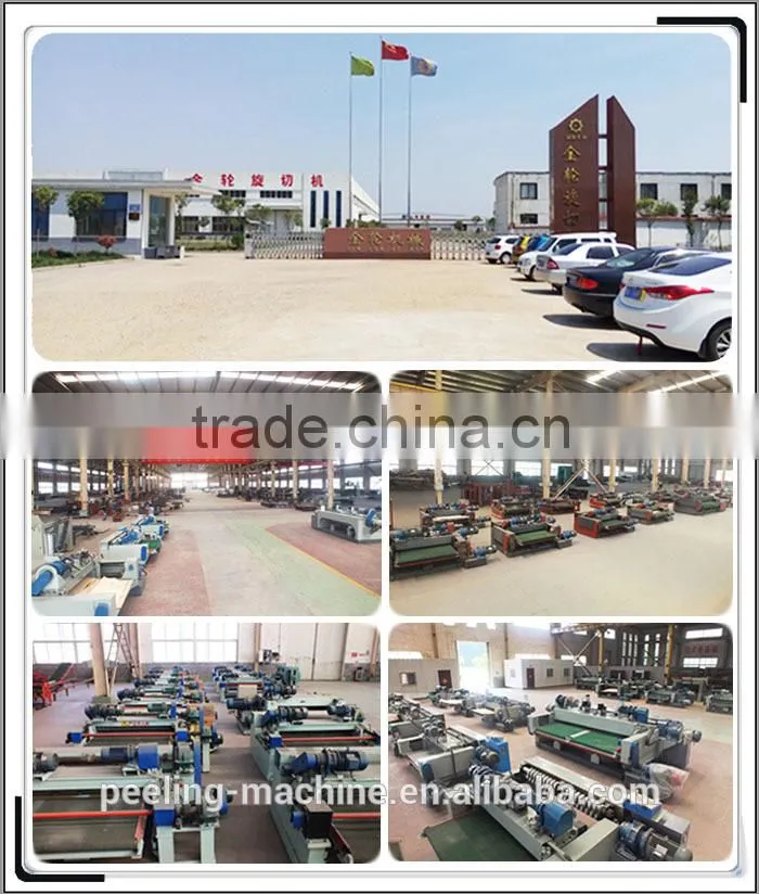 spindle Veneer Peeling Machine For Wood / rotary peeling and cutting plywood machine