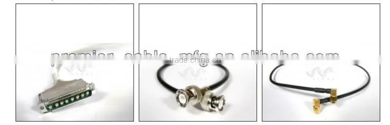 Coaxial and power cables assembly and wire harness