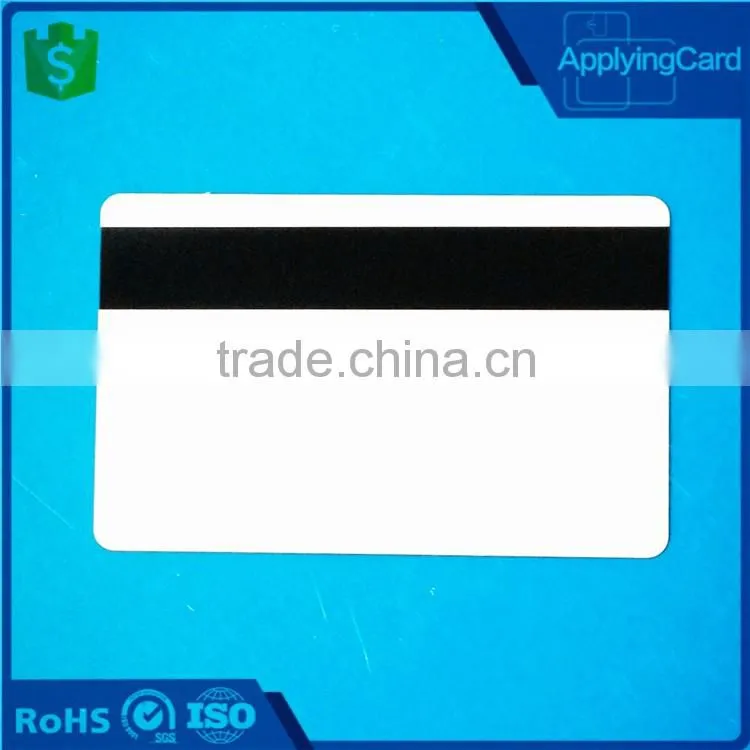 High quality blank PVC card with magnetic strip track 3 magnetic printable plastic card