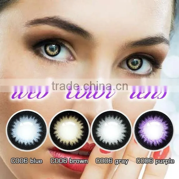 hot selling colorful new designed contact lens/shining big eyes