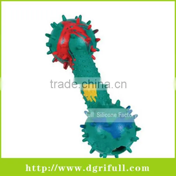spiky silicone grip toy for dog