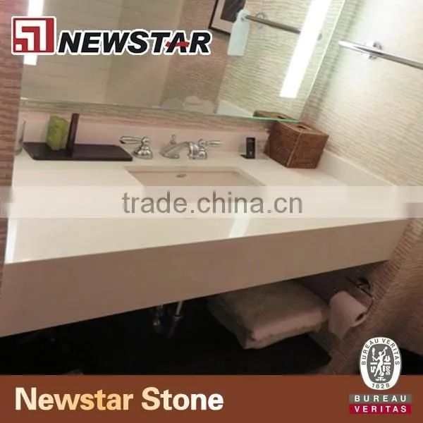 Newstar custom bathroom countertop,quartz vanity tops