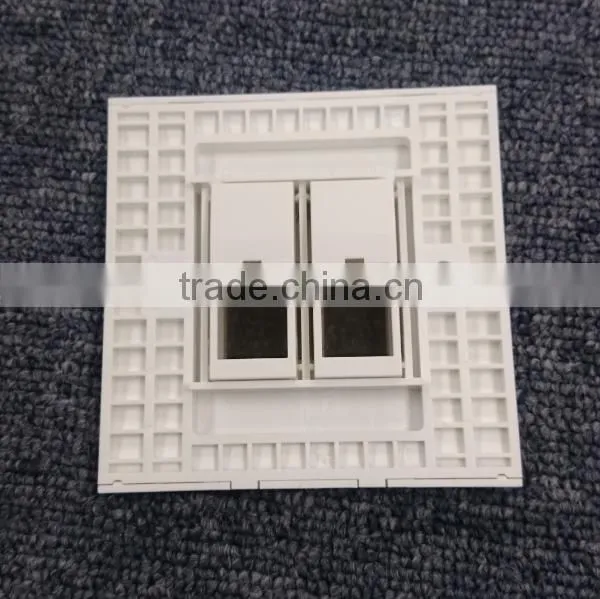 RJ45 Keystone Jack Faceplates with 2 ports CAT5E CAT6 available