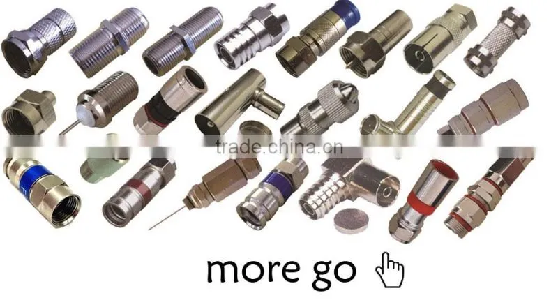 F male to F female right angle coaxial connector
