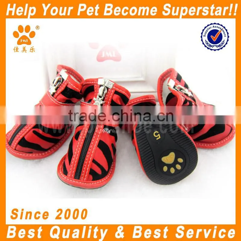 JML hot sale PU leather pet accessories dog fashion shoes wholesale in china