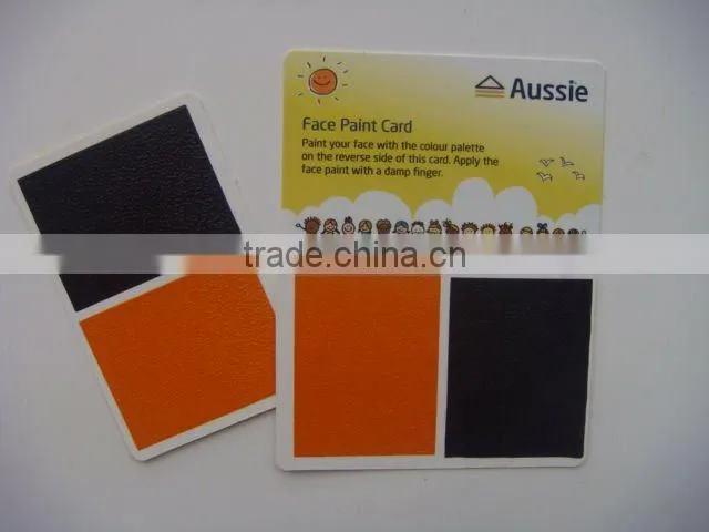 World cup face paint card for football fans painting