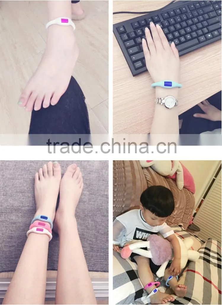 Eco-friendly refillable waterproof disposable anti-mosquito wristband promotional