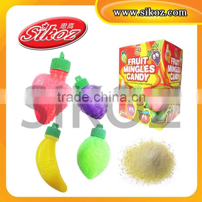 Fruit Sour Powder Candy Fruit Shape Bottle Powder SK-N308