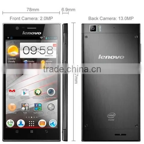 Original Lenovo K900 Smart Phone Intel Atom Z2580 Dual Core 2.0GHz Android4.2 5.5''1920*1080 Gorilla Galss 13MP mobile phone