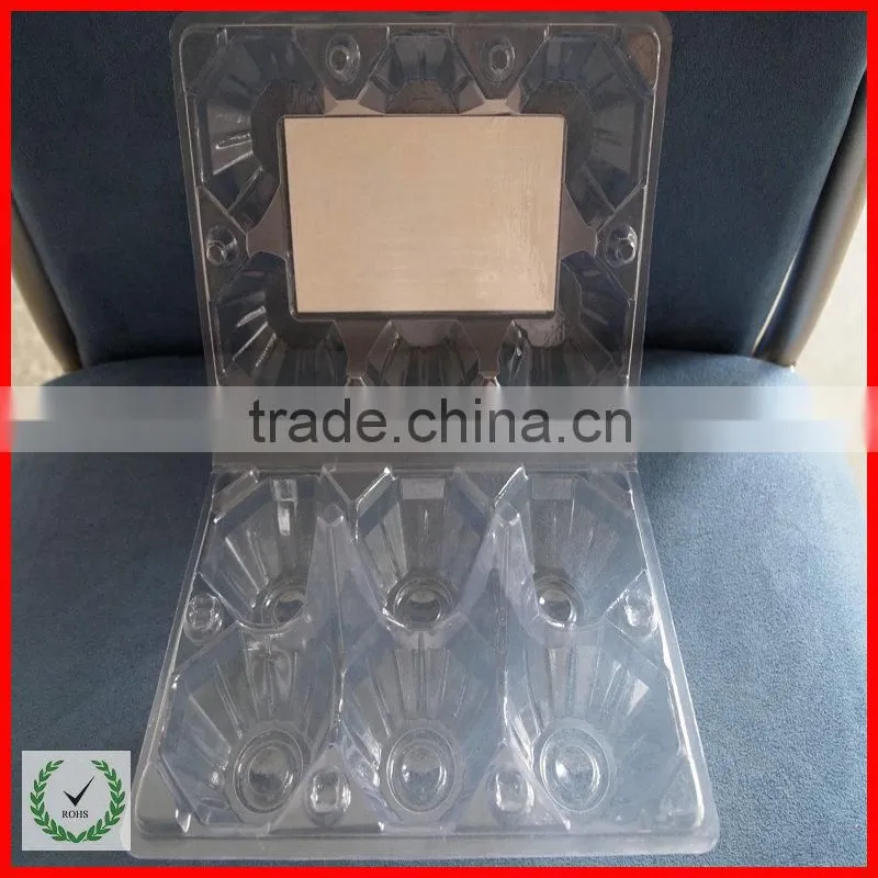 clear disposable plastic egg tray