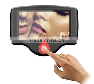 7" Touch Screen LCD advertising shelf player with bar code reader