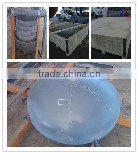 pressure vessel conical dish head for mixing tank bowl