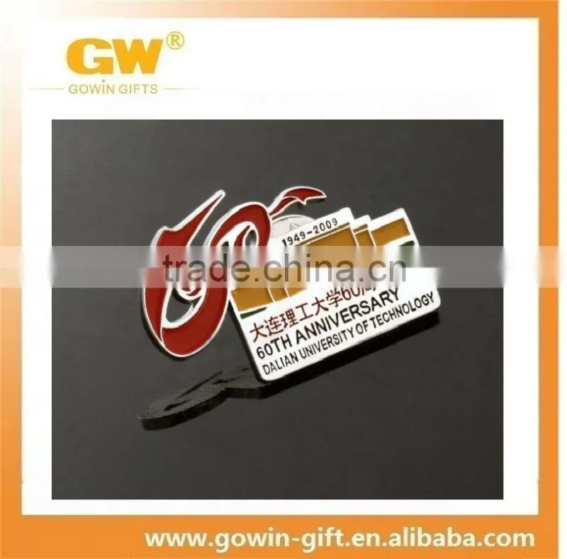 Wholesale custom metal alphabet letter lapel pin badge