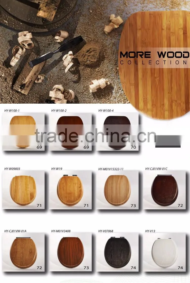 Personalized convenient natural color one piece toilet seats