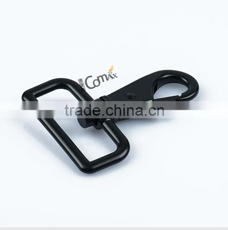 1.5 Inches Zinc Alloy Black Metal Snap Hook