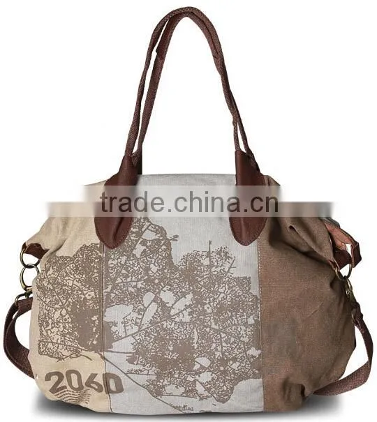 fashion casual 12oz canvas shoulder bag