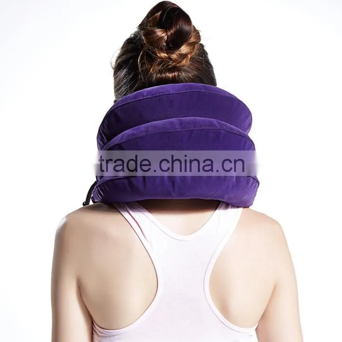 full flannel inflatable air neck traction /Soft Air-pressure Neck Traction cervical collar/cervical traction device