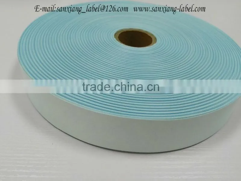 Huzhou Factory wholesales polyester full dull label fabric for woven labels and printed labels