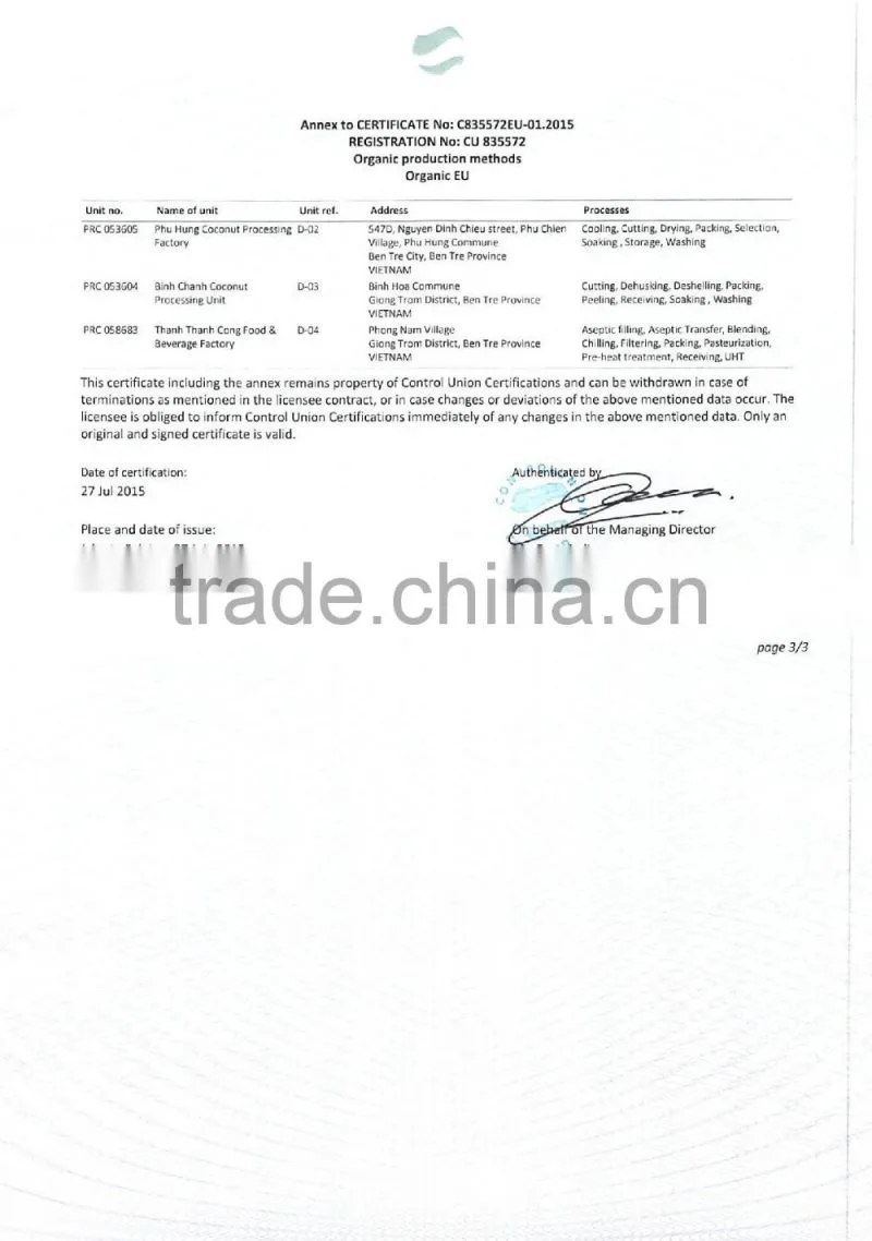 Organic Desiccated Coconut - High fat Medium grade