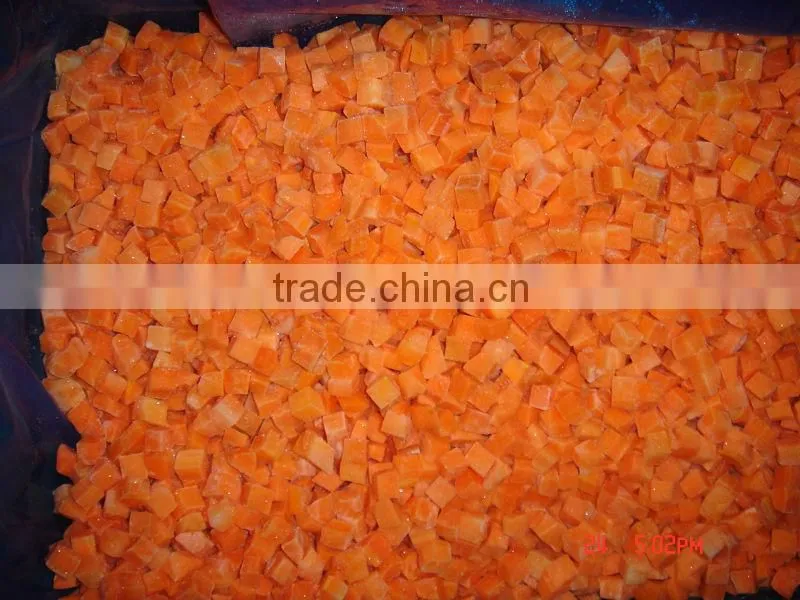 Frozen Vegetables IQF Carrot Diced