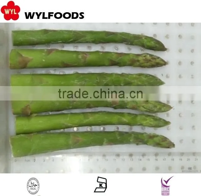 IQF best price frozen green asparagus cut and tips 2015