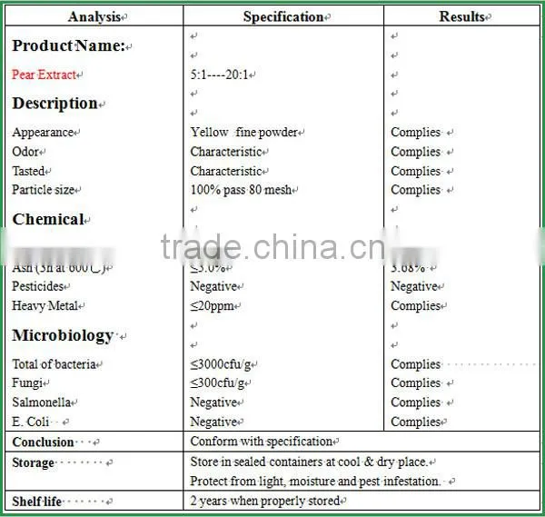 Pure and Natural Fruit Juice Powder Pear Flavour Fruit Powder / Spray-dried pear fruit powder