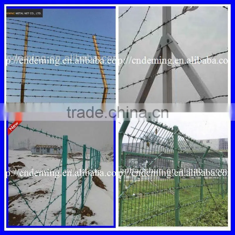 Anping Deming Factory Hot Sales Hot Dipped Galvanized Barbed Wire For Farm Or Pasture Boundary