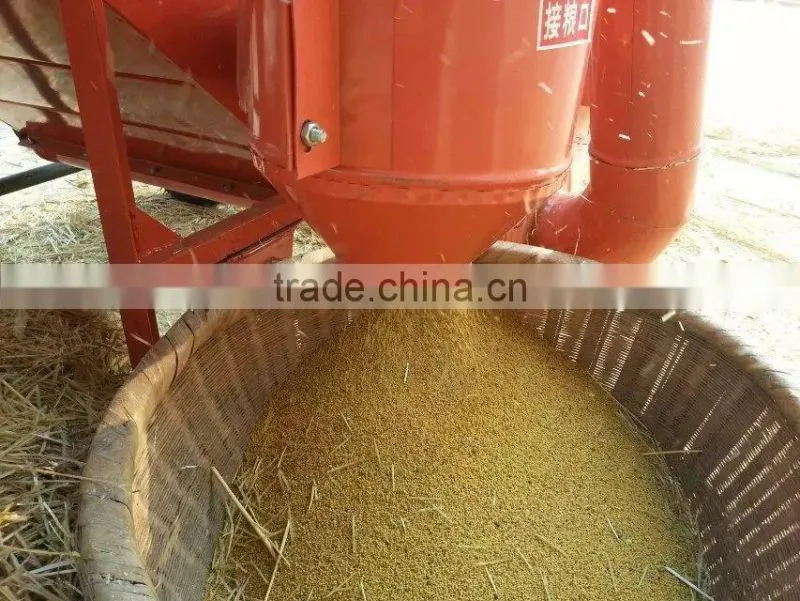 Gasoline engine portable rape thresher