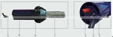 Hot sale 2014 Plastic welding gun for geomembrane