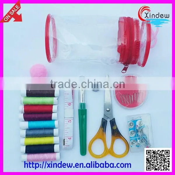 High quality cabinet and delicate mini sewing kit in PVC bag