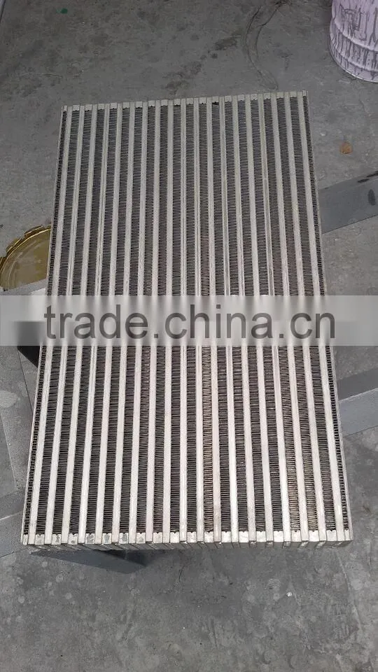 Customized made air cooled aluminum bar and plate intercooler core