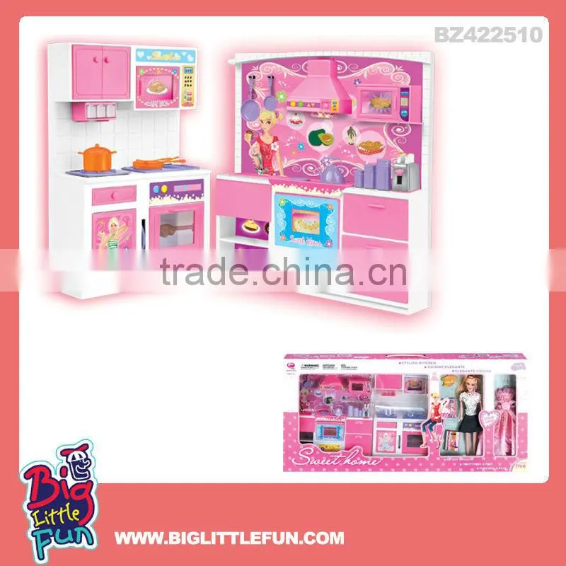 Plastic mini toy doll house furniture bathroom toy