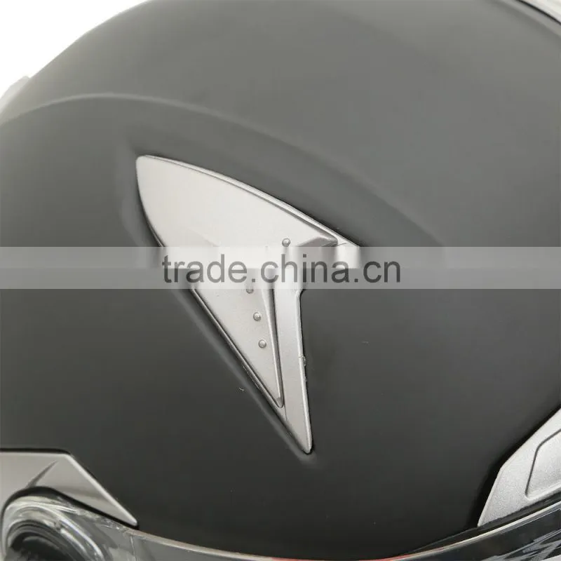 DOT Black Dual Visor Full Face Street Bike Motorcycle Helmet M/L/XL/XXL Adult