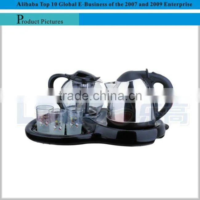 360 degree rotation tea kettle set
