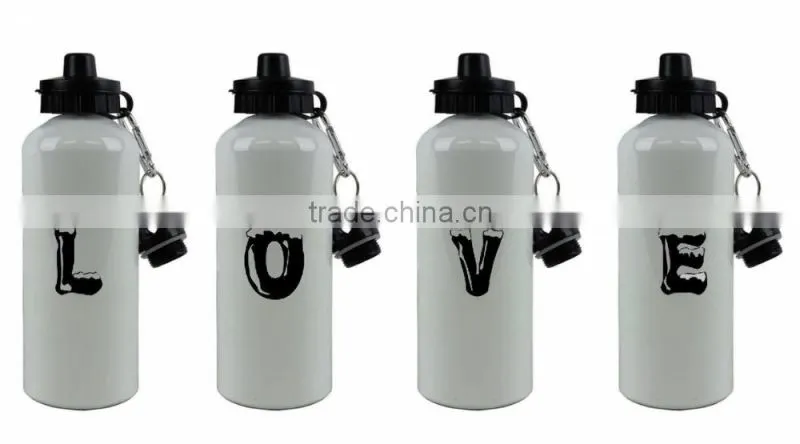 FDA approval aluminium Bicycle Water Bottle Screw Cap Outdoor Sports 750ML With Caribiner