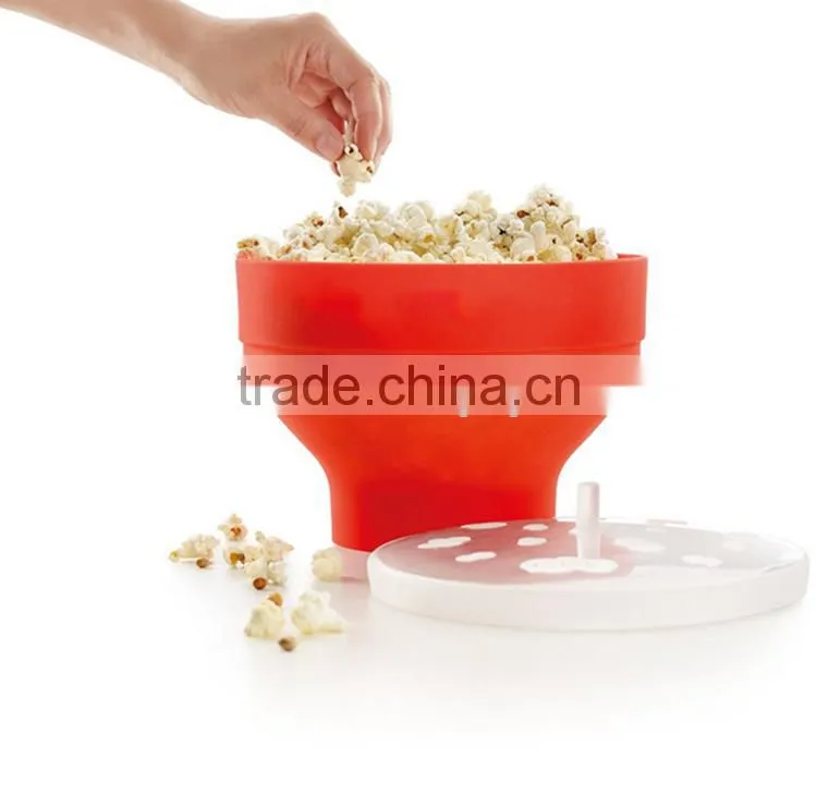 custom logo Microwave popper bucket food grade silicone Popcorn Popper