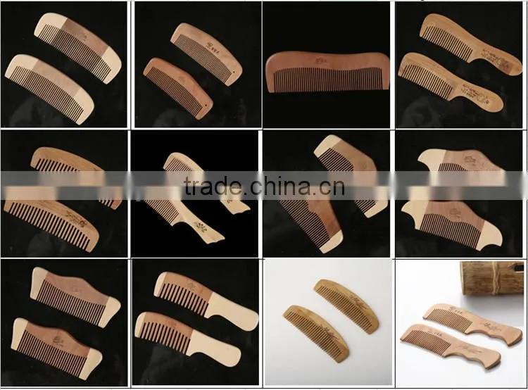 100% Nature Nanmu Princess Seamless Wooden Comb 11*4.5