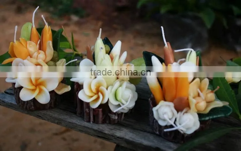 Aroma flower candle from Thailand.