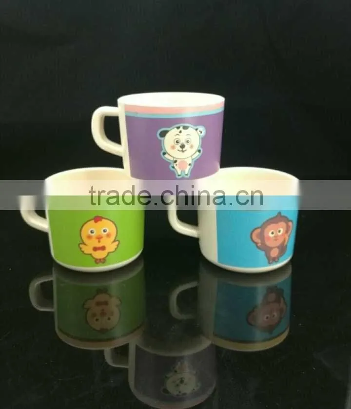 bio eco bamboo fibre kid's dinnerware set