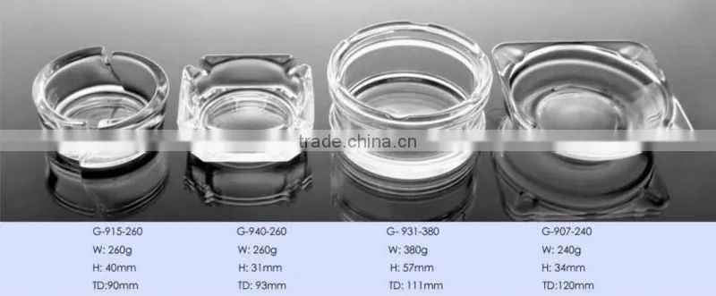 clear glass ashtray / series glass ashtray