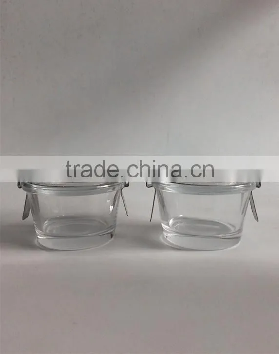 Wholesale 70 ml small transparent glass bowl with clip lid,glassware