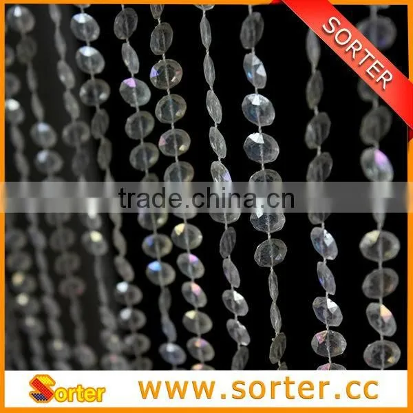 roller plastic material beaded chains for curtain