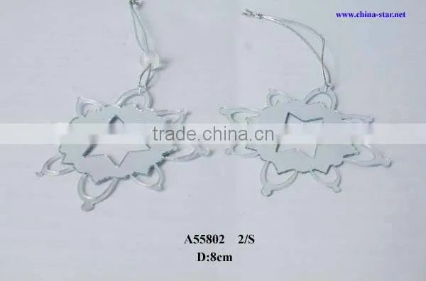 acrylic hanging snowflake decorations